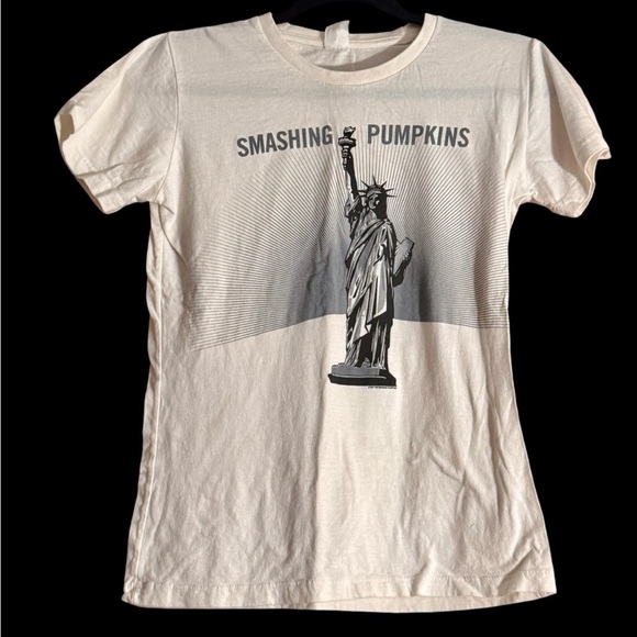 Tops - Smashing Pumpkins White Women’s T-Shirt Sz Lg